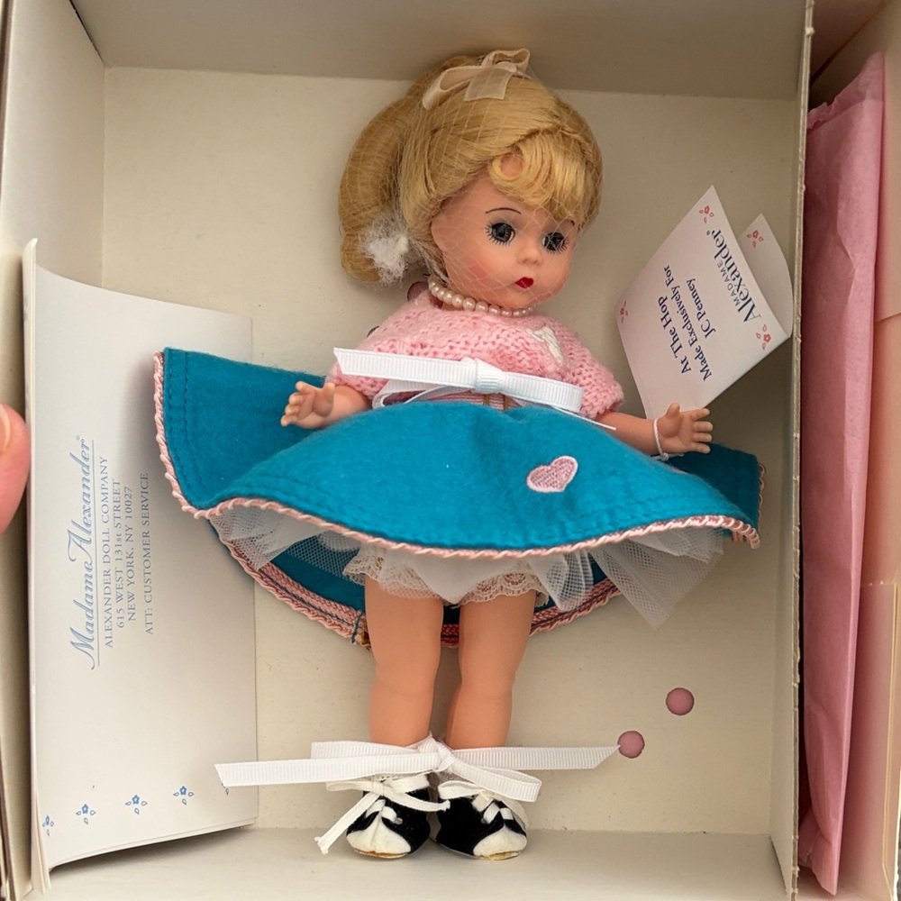 Madame Alexander Doll in Teal and Pink Outfit